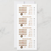 Tally Milliamperestunde-Jong zeigt Karte - 1 (mit (Rückseite)