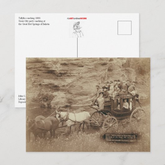 Tallyho Coachen Postkarte (Vorne/Hinten)