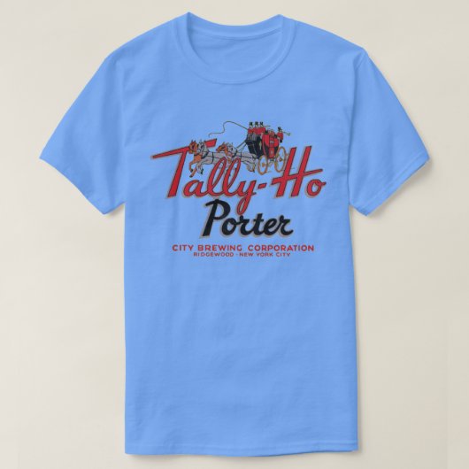 TallyHo Porter Beer Retro Defunkt Breweriana T-Shirt (Design vorne)