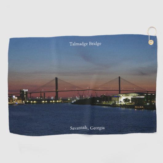 Talmadge Bridge Golf Handtuch (Horizontal)