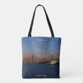 Talmadge Bridge über Tasche (Rückseite)