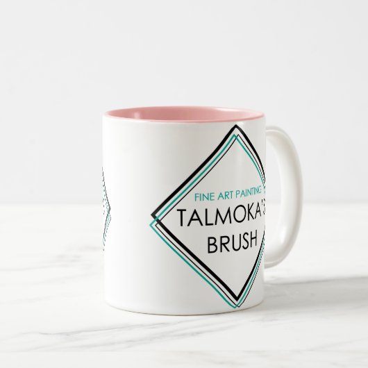 Talmokas Bürsten-Tasse Zweifarbige Tasse (VorderseiteRechts)