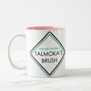 Talmokas Bürsten-Tasse Zweifarbige Tasse
