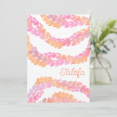 Talofa Dankeskarte (Stehend Vorderseite)