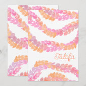 Talofa Dankeskarte (Vorne/Hinten)