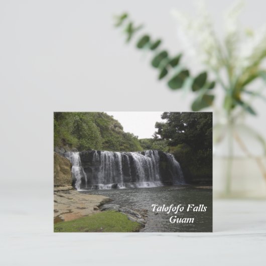 Talofofo Falls Postkarte (Stehend Vorderseite)