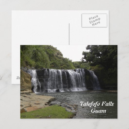 Talofofo Falls Postkarte (Vorne/Hinten)