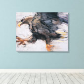 Talon - Weißer Seegang Adler 2001 Leinwanddruck (Insitu (Holzboden))