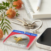 Talons Up! 1776–2026 Eagle • Double-Sided Pride Schlüsselanhänger (Vorderseite rechts)