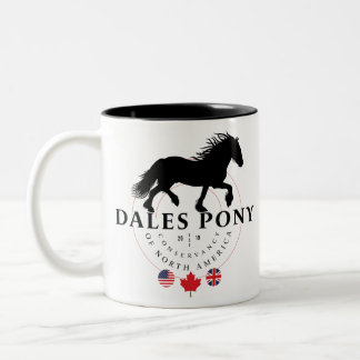 Talpony, ein seltener britischer Entwurf Zweifarbige Tasse
