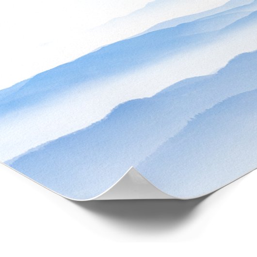 Talschichten Poster (Ecke)