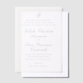 Talula Elegant Wedding Pergament Einladungen (Versetzt)