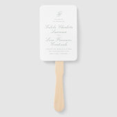 Talula Sage Green Elegant Hochzeitsprogramm Fächer (Vorderseite)