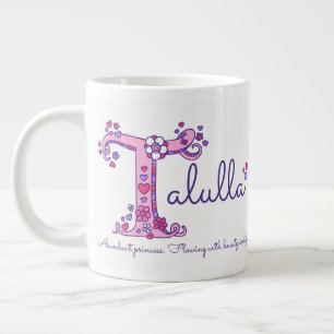Talulla individuelle Name bedeutet rosa Jumbo-Tasse