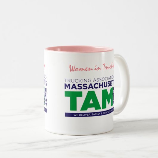 TAM Frauen im LKW-Zweitschiff-COFFEE-TASSE Zweifarbige Tasse (VorderseiteRechts)