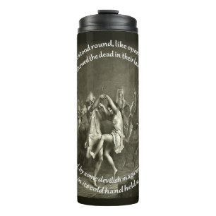 Tam O Shanter Burns Night Zitat in Grau Thermosbecher