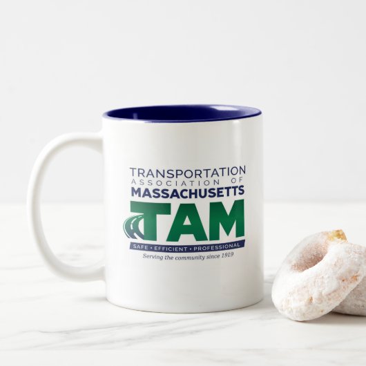 TAM ZWEIFARBIGE TASSE (Mit Donut)