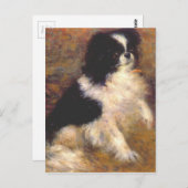 Tama, der japanische Hund von Pierre-Auguste Renoi Postkarte (Vorne/Hinten)