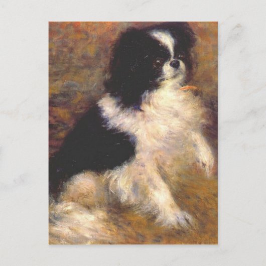 Tama, der japanische Hund von Pierre-Auguste Renoi Postkarte (Vorderseite)