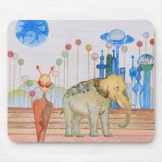 TAMA und ihr Elefant Mousepad (Vorne)