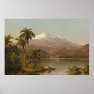 Tamaca Palmen entlang dem Magdalena-Fluss in Poster