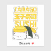 Tamago Sushi Cat Aufkleber (Blatt)