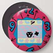 Tamagotchi Abzeichen. Button (Vorne & Hinten)