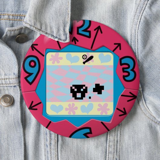Tamagotchi Abzeichen. Button (Beispiel)