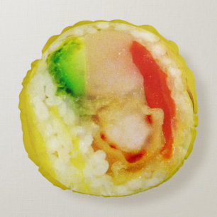 Tamagoyaki (Ei) Sushi pillow Rundes Kissen