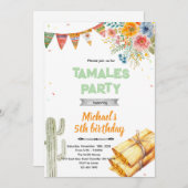 Tamale birthday party invitation einladung (Vorne/Hinten)