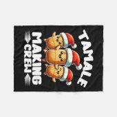 Tamale Crew Mexikanische Lebensmittelfamilie in Üb Fleecedecke (Vorderseite (Horizontal))