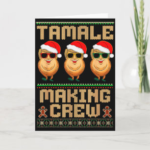 Tamale-Machende-Crew Tamale-Saison Lustige mexikan Karte