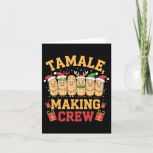 Tamale Making Crew Funny mexikanische Weihnachtsfe Karte