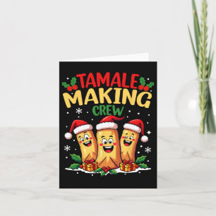 Tamale Making Crew Funny mexikanische Weihnachtsfe Karte