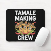 Tamale Making Crew Funny mexikanische Weihnachtsfe Mousepad (Mit Mouse)