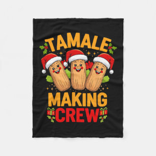 Tamale Making Crew Saison Funny mexikanische Weihn Fleecedecke