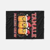 Tamale Making Crew Weihnachten Party Fleecedecke (Vorderseite (Horizontal))