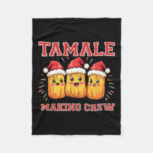 Tamale Making Crew Weihnachten Party Fleecedecke