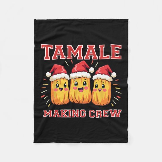 Tamale Making Crew Weihnachten Party Fleecedecke (Vorderseite)