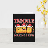 Tamale Making Crew Weihnachten Party Karte (Gelbe Blume)