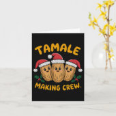 Tamale Making Crew Weihnachts Party Mexikanische F Karte (Gelbe Blume)