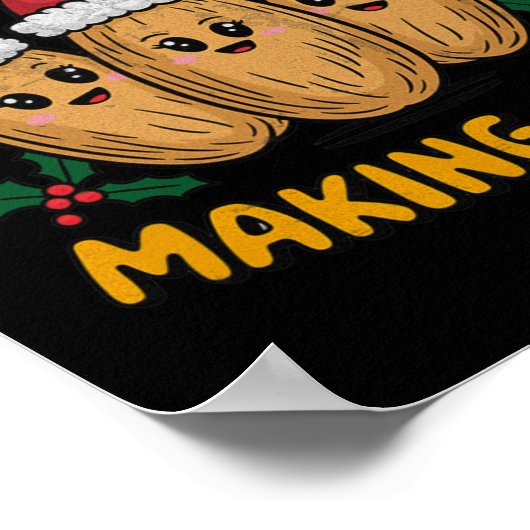 Tamale Making Crew Weihnachts Party Mexikanische F Poster (Ecke)