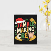 Tamale Making Crew Weihnachtskochen Karte (Gelbe Blume)