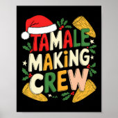 Tamale Making Crew Weihnachtskochen Poster (Vorne)