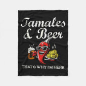 Tamales & Beer Funny Tamale Season Mexican Chr Fleecedecke (Vorderseite)