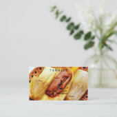 Tamales Business Cards Visitenkarte (Stehend Vorderseite)