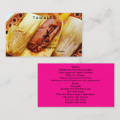 Tamales Business Cards Visitenkarte (Vorne/Hinten)