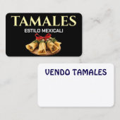 Tamales Estilo Mexicali Visitenkarte (Vorne/Hinten)