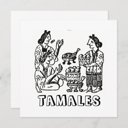 Tamales (florentinischer Kodex, 16. Jahrhundert) (Vorne/Hinten)