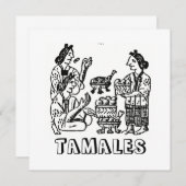 Tamales (florentinischer Kodex, 16. Jahrhundert) Einladung (Vorne/Hinten)